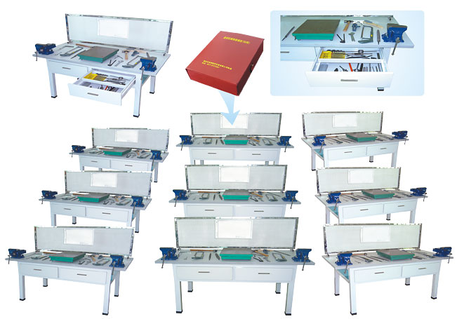HY-901型鉗工實(shí)驗(yàn)室設(shè)備（鉗工實(shí)訓(xùn)桌、單面2工位）